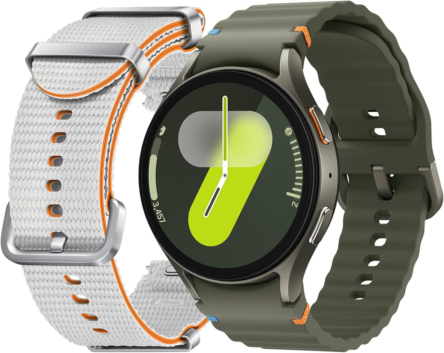 Smart Watch7 : 44mm Silver, Bluetooth + LTE | AI-Powered Smartwatch with Health Tracking | Dual GPS & Heart Monitor | 1-Year Warranty| Easy 14-Day Returns | Free Airpods