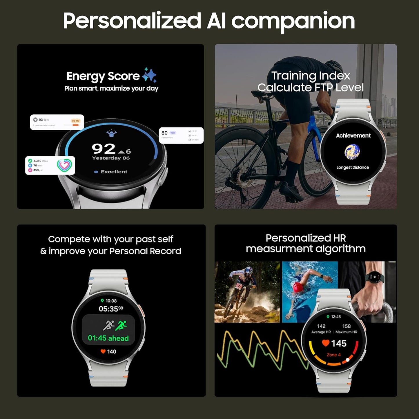 Smart Watch7 : 44mm Silver, Bluetooth + LTE | AI-Powered Smartwatch with Health Tracking | Dual GPS & Heart Monitor | 1-Year Warranty| Easy 14-Day Returns | Free Airpods