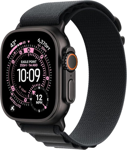 Apple Watch Ultra 3 (49mm GPS + Cellular) – Rugged Titanium Multisport Smartwatch with Advanced Health & Fitness Tracking, Precision GPS Navigation, Satellite Communication, Always-On Retina Display & Premium Titanium Milanese Loop | 1-Year Warranty