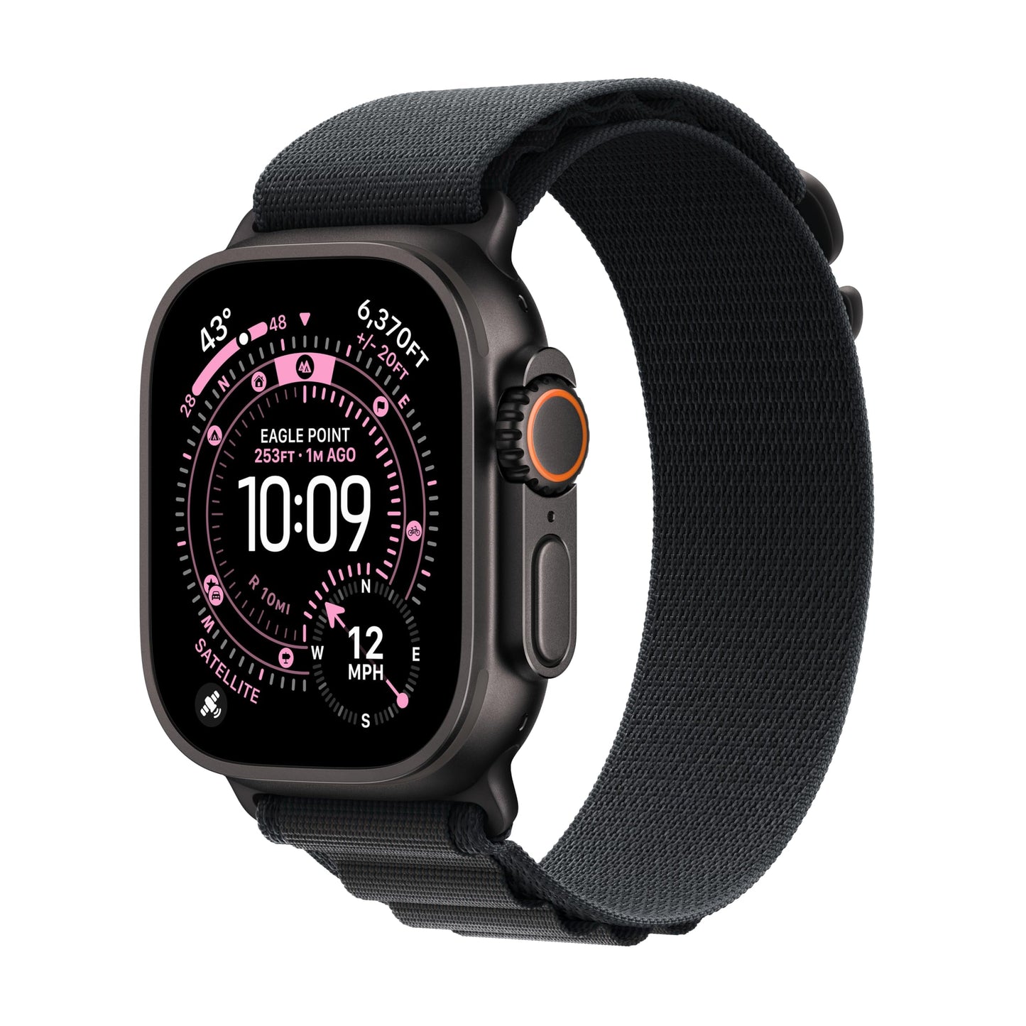 Apple Watch Ultra 3 (49mm GPS + Cellular) – Rugged Titanium Multisport Smartwatch with Advanced Health & Fitness Tracking, Precision GPS Navigation, Satellite Communication, Always-On Retina Display & Premium Titanium Milanese Loop | 1-Year Warranty