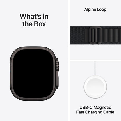 Apple Watch Ultra 3 (49mm GPS + Cellular) – Rugged Titanium Multisport Smartwatch with Advanced Health & Fitness Tracking, Precision GPS Navigation, Satellite Communication, Always-On Retina Display & Premium Titanium Milanese Loop | 1-Year Warranty