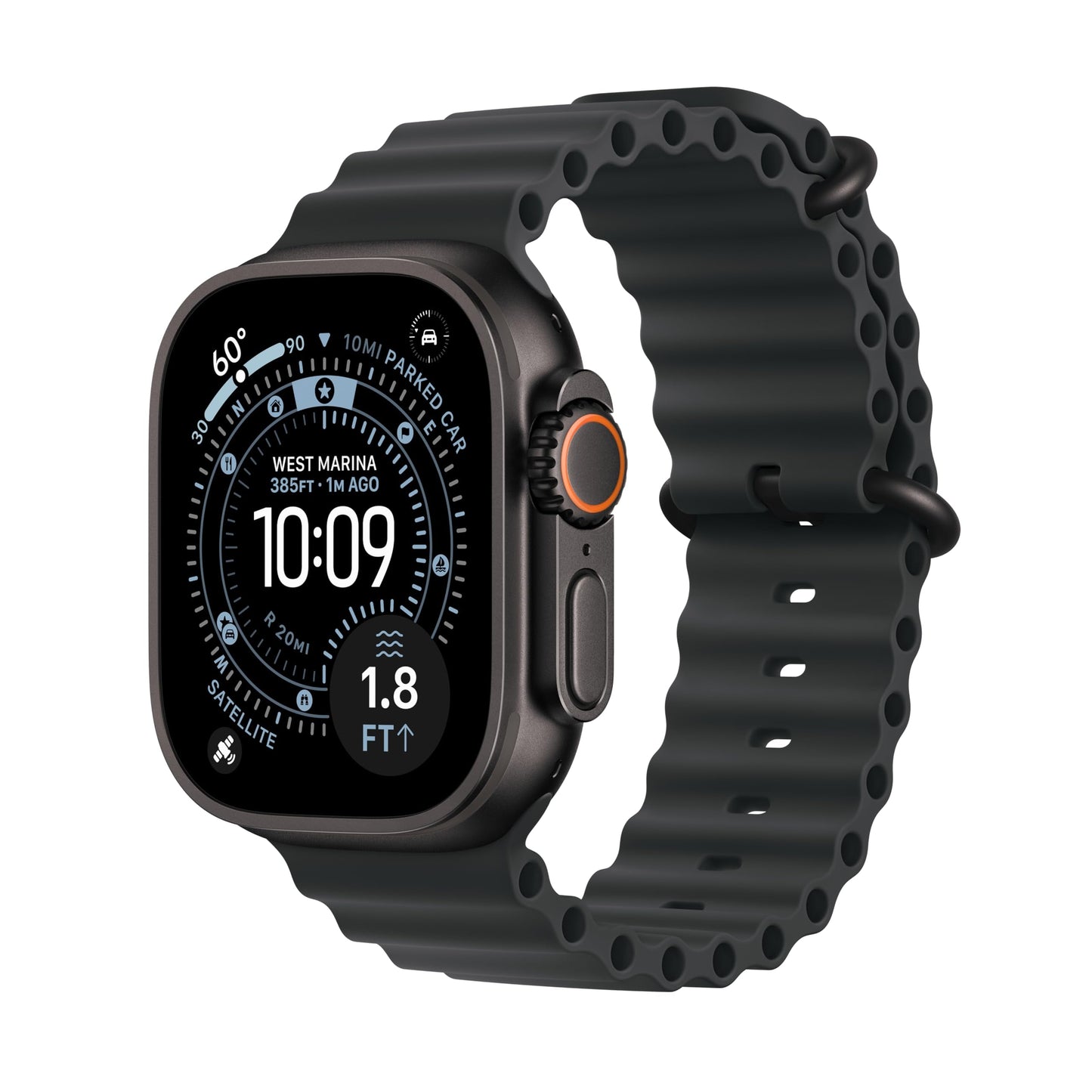 Apple Watch Ultra 3 (49mm GPS + Cellular) – Rugged Titanium Multisport Smartwatch with Advanced Health & Fitness Tracking, Precision GPS Navigation, Satellite Communication, Always-On Retina Display & Premium Titanium Milanese Loop | 1-Year Warranty