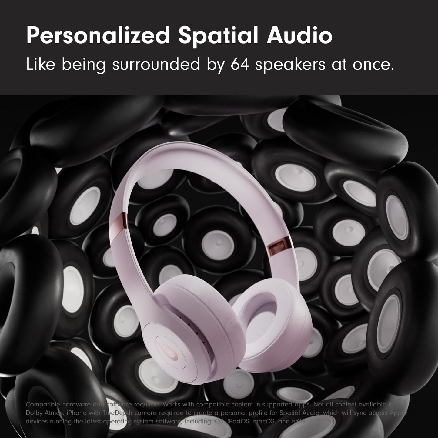 Wireless Headphones Solo4 – 40mm Drivers, Personalized Spatial Audio, UltraPlush Cushions, 50-Hour Battery, Fast Fuel Charging, On-Ear Controls + Free AirPods | 1-Year Warranty | Easy 14-Day Returns
