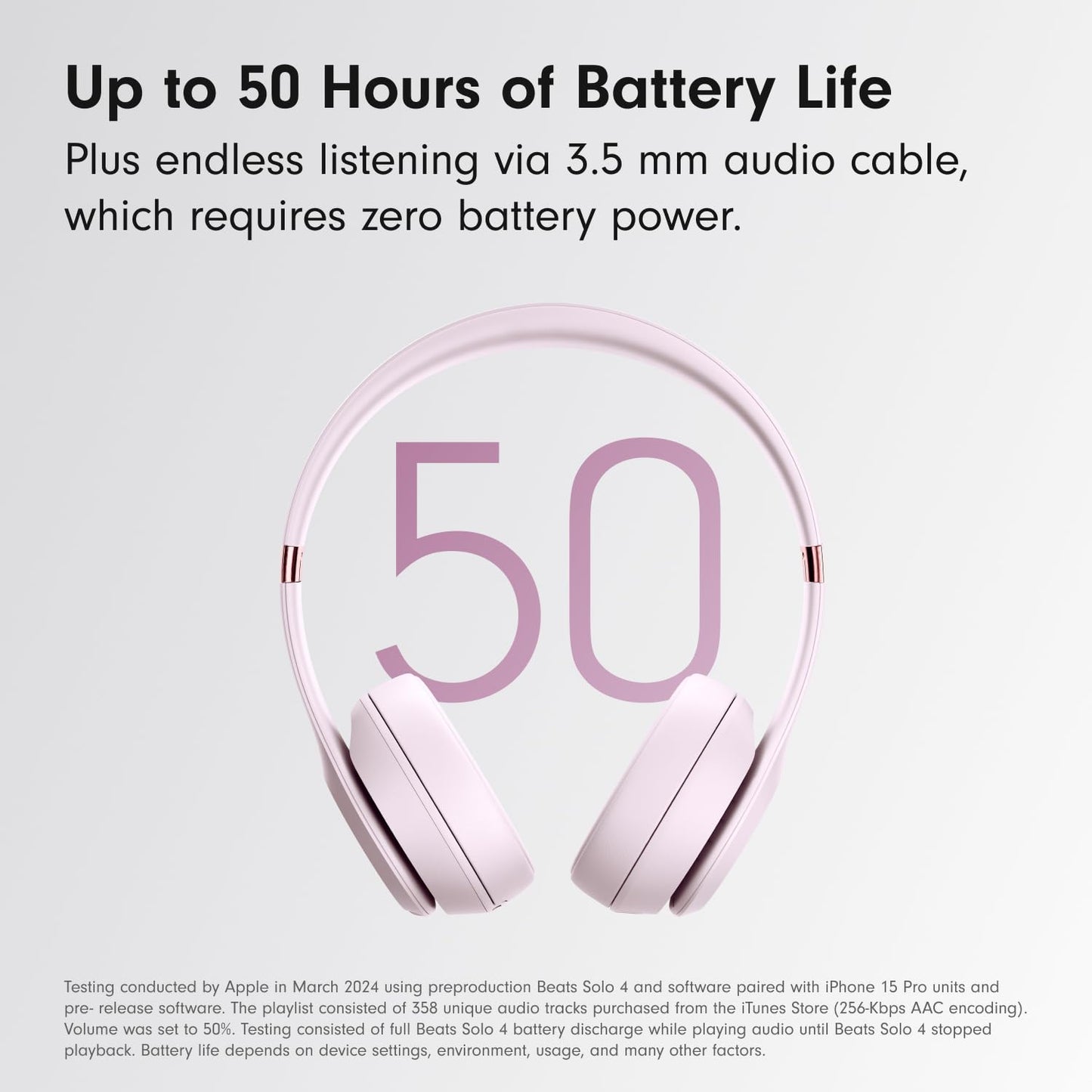 Wireless Headphones Solo4 – 40mm Drivers, Personalized Spatial Audio, UltraPlush Cushions, 50-Hour Battery, Fast Fuel Charging, On-Ear Controls + Free AirPods | 1-Year Warranty | Easy 14-Day Returns