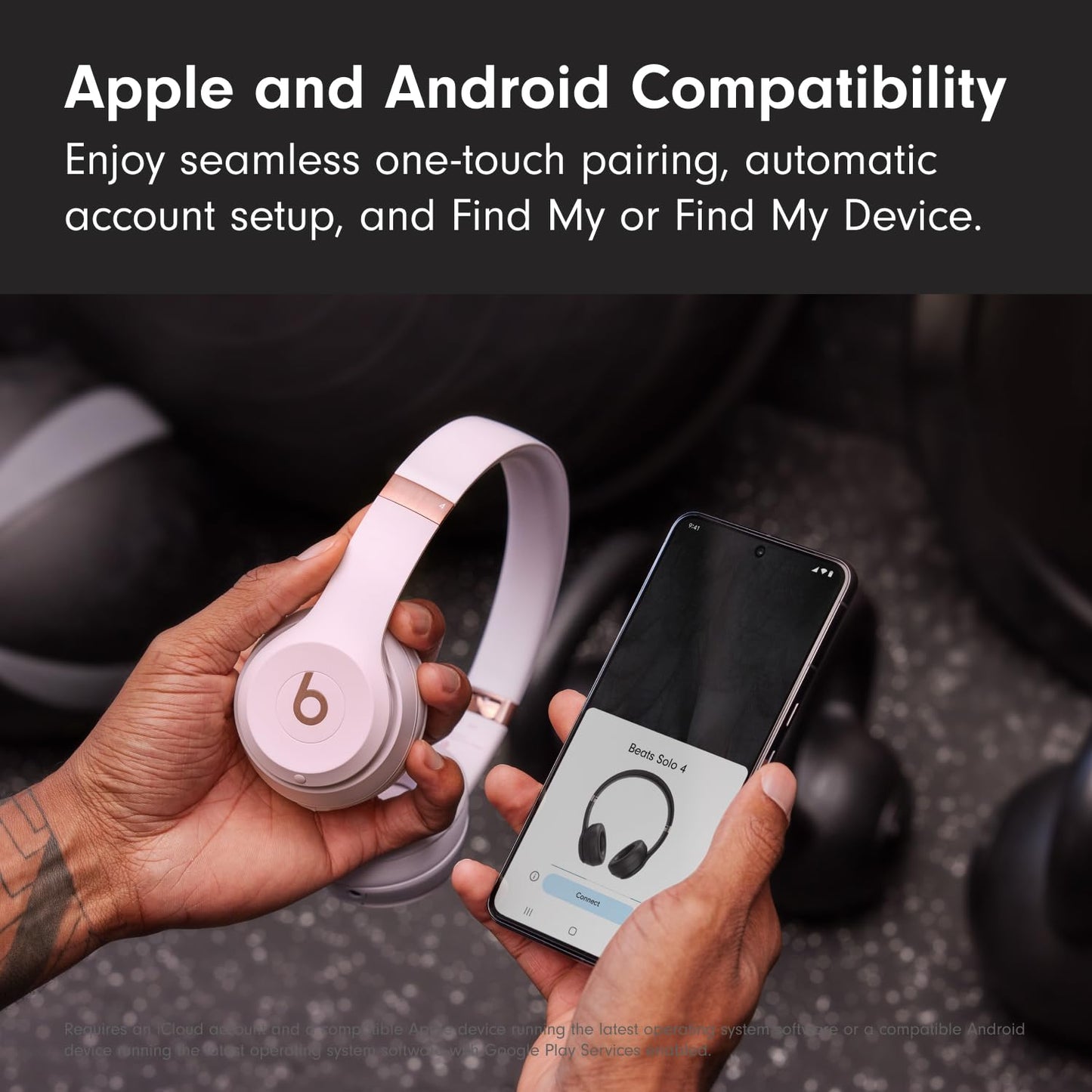 Wireless Headphones Solo4 – 40mm Drivers, Personalized Spatial Audio, UltraPlush Cushions, 50-Hour Battery, Fast Fuel Charging, On-Ear Controls + Free AirPods | 1-Year Warranty | Easy 14-Day Returns