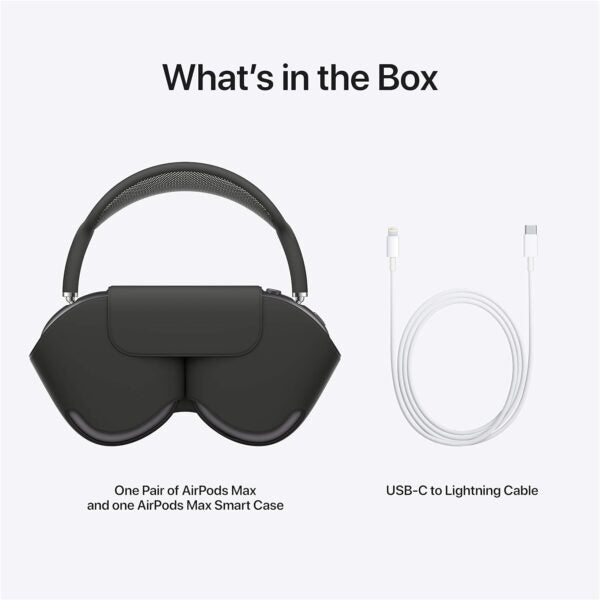 AirPods Max 2 – Wireless Noise Cancelling Headphones with USB-C Audio, Spatial Sound, 40H Battery Life, Fast Fuel Charging, Compatible with iOS & Android | Premium Design | 1-Year Warranty | 14-Day Easy Returns