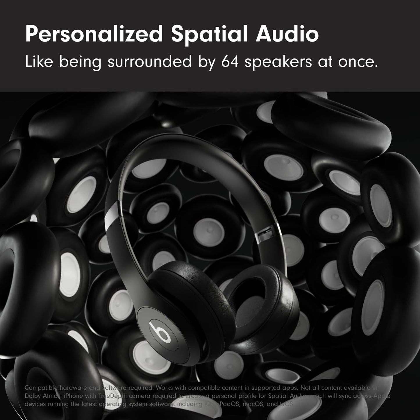 Wireless Headphones Solo4 – 40mm Drivers, Personalized Spatial Audio, UltraPlush Cushions, 50-Hour Battery, Fast Fuel Charging, On-Ear Controls + Free AirPods | 1-Year Warranty | Easy 14-Day Returns