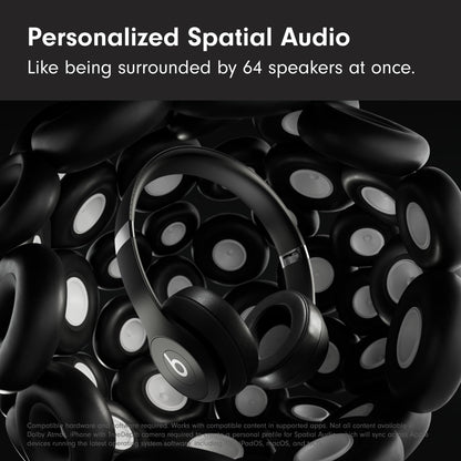 Wireless Headphones Solo4 – 40mm Drivers, Personalized Spatial Audio, UltraPlush Cushions, 50-Hour Battery, Fast Fuel Charging, On-Ear Controls + Free AirPods | 1-Year Warranty | Easy 14-Day Returns