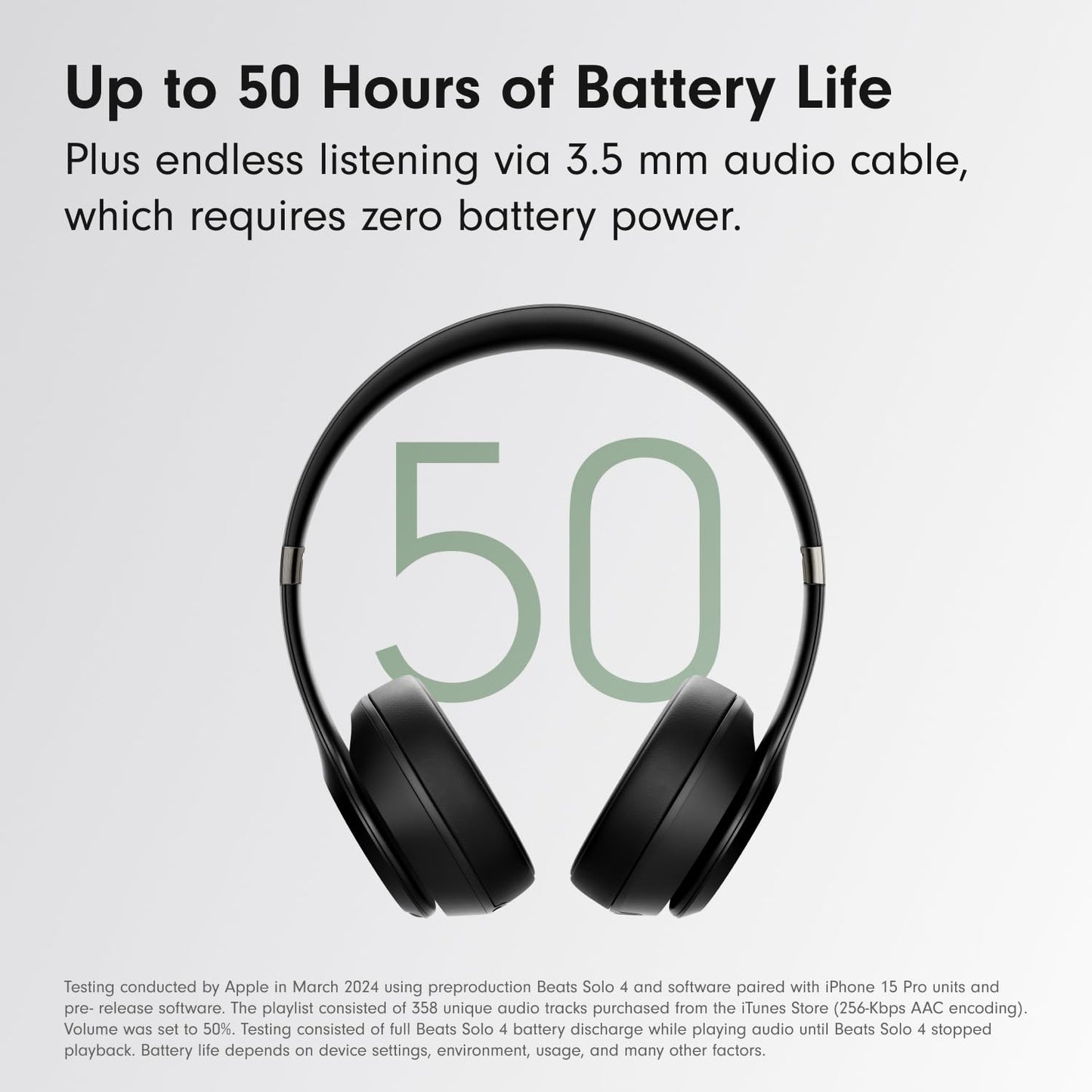 Wireless Headphones Solo4 – 40mm Drivers, Personalized Spatial Audio, UltraPlush Cushions, 50-Hour Battery, Fast Fuel Charging, On-Ear Controls + Free AirPods | 1-Year Warranty | Easy 14-Day Returns