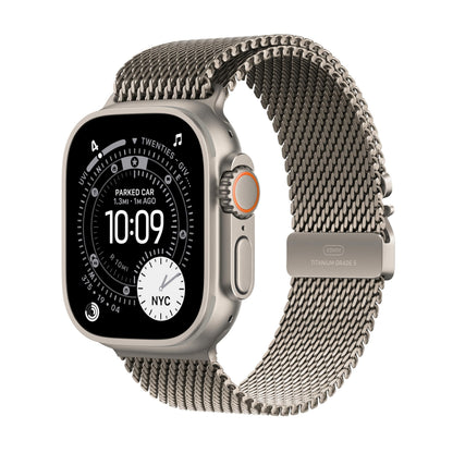Apple Watch Ultra 3 (49mm GPS + Cellular) – Rugged Titanium Multisport Smartwatch with Advanced Health & Fitness Tracking, Precision GPS Navigation, Satellite Communication, Always-On Retina Display & Premium Titanium Milanese Loop | 1-Year Warranty