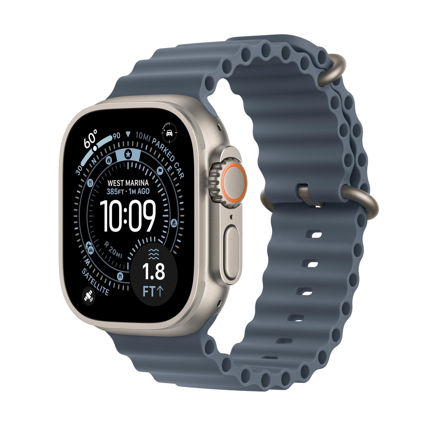 Apple Watch Ultra 3 (49mm GPS + Cellular) – Rugged Titanium Multisport Smartwatch with Advanced Health & Fitness Tracking, Precision GPS Navigation, Satellite Communication, Always-On Retina Display & Premium Titanium Milanese Loop | 1-Year Warranty