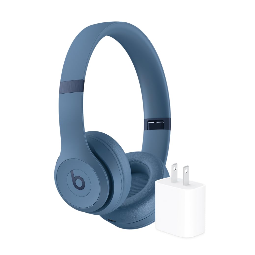 Wireless Headphones Solo4 – 40mm Drivers, Personalized Spatial Audio, UltraPlush Cushions, 50-Hour Battery, Fast Fuel Charging, On-Ear Controls + Free AirPods | 1-Year Warranty | Easy 14-Day Returns