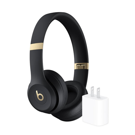 Wireless Headphones Solo4 – 40mm Drivers, Personalized Spatial Audio, UltraPlush Cushions, 50-Hour Battery, Fast Fuel Charging, On-Ear Controls + Free AirPods | 1-Year Warranty | Easy 14-Day Returns